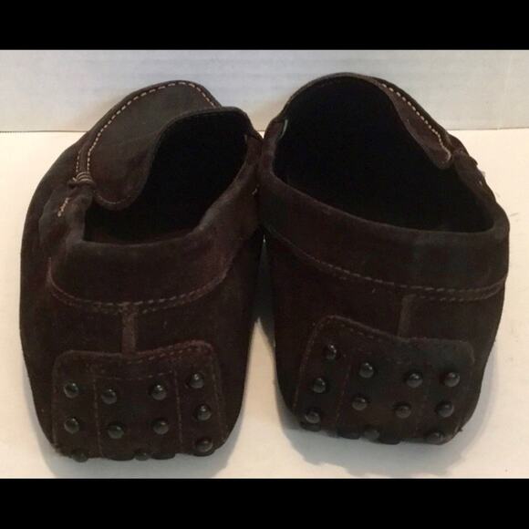TODS Suede DARK BROWN Loafer Slip on DRIVING SHOE - Picture 2 of 7